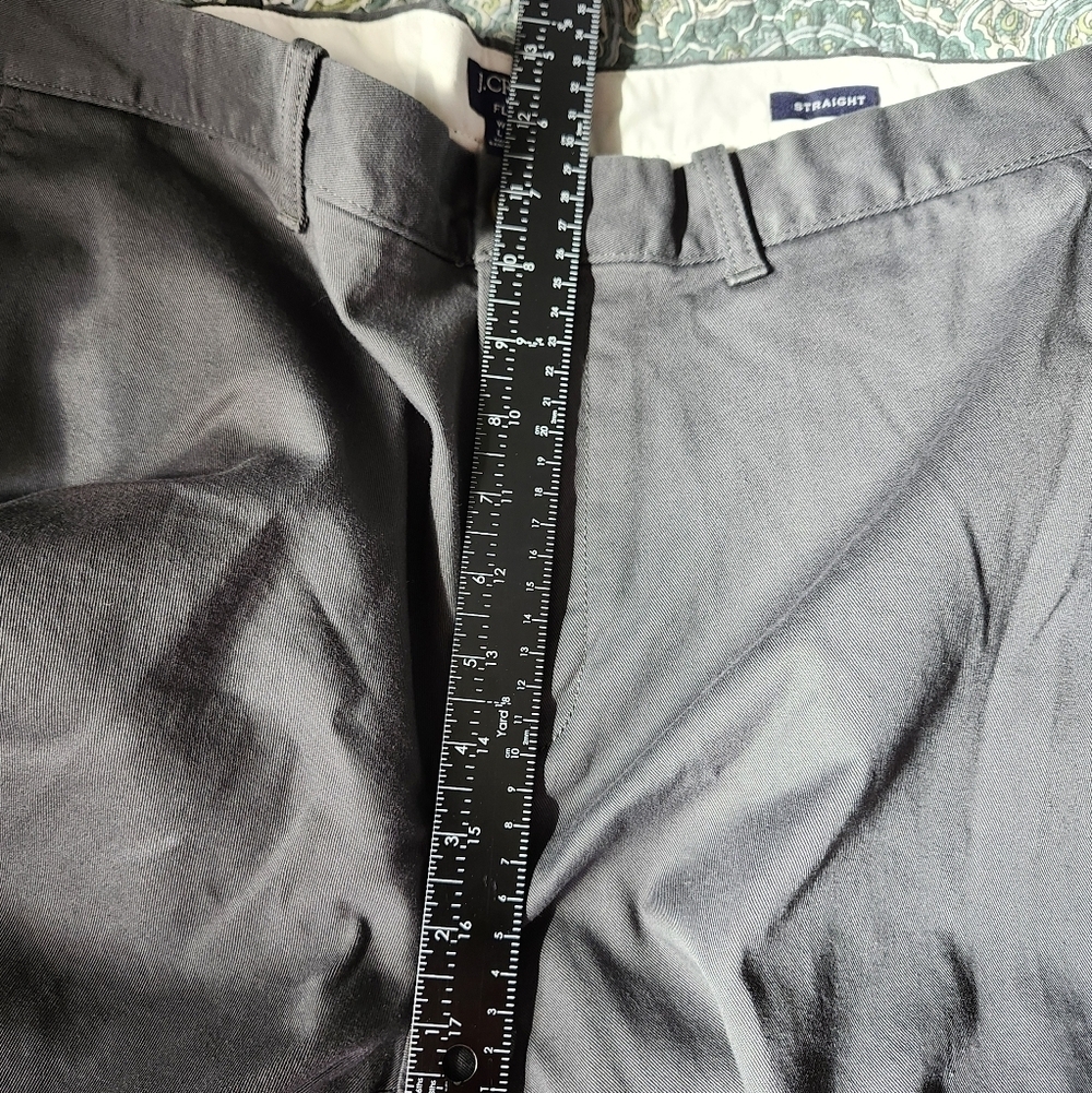 J Crew Factory Flex Gray Straight Chino Pants Khakis Men’s 38x32 - Picture 12 of 14